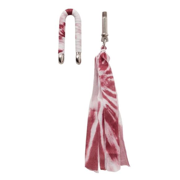 Free People Wrapped Carabiner Bag Charm Red - Picture 2 of 3